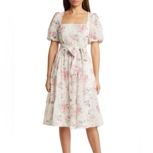 Floral Puff Sleeve Dress